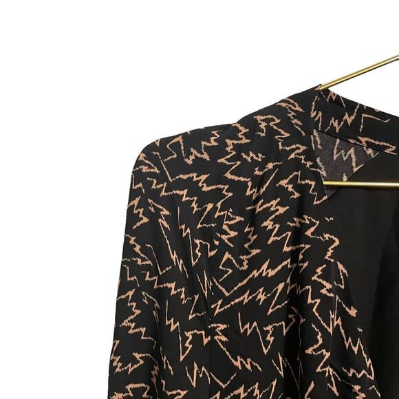 Reiss Black Julia Plunge Front Mini Dress Size 10 NWT - Picture 4 of 10